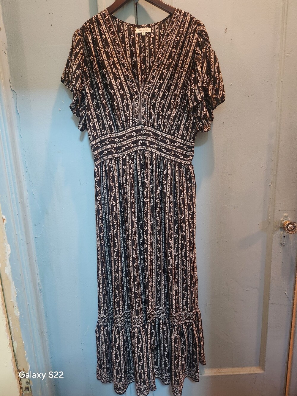 MAX STUDIO Black And White Maxi Dress